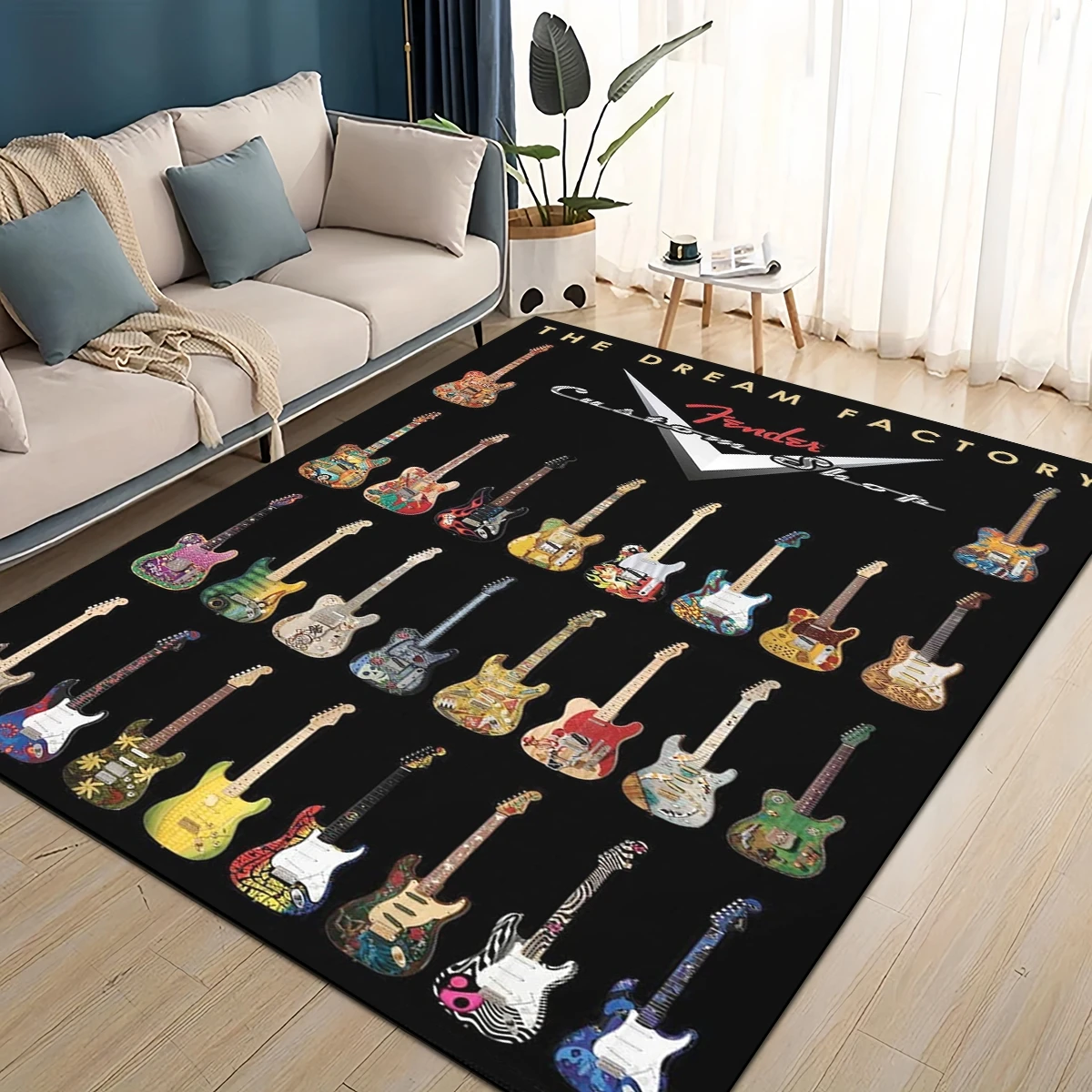 Musical Instrument Logo - 3D Retro Fender logo Gitaarinstrumenten Muziek