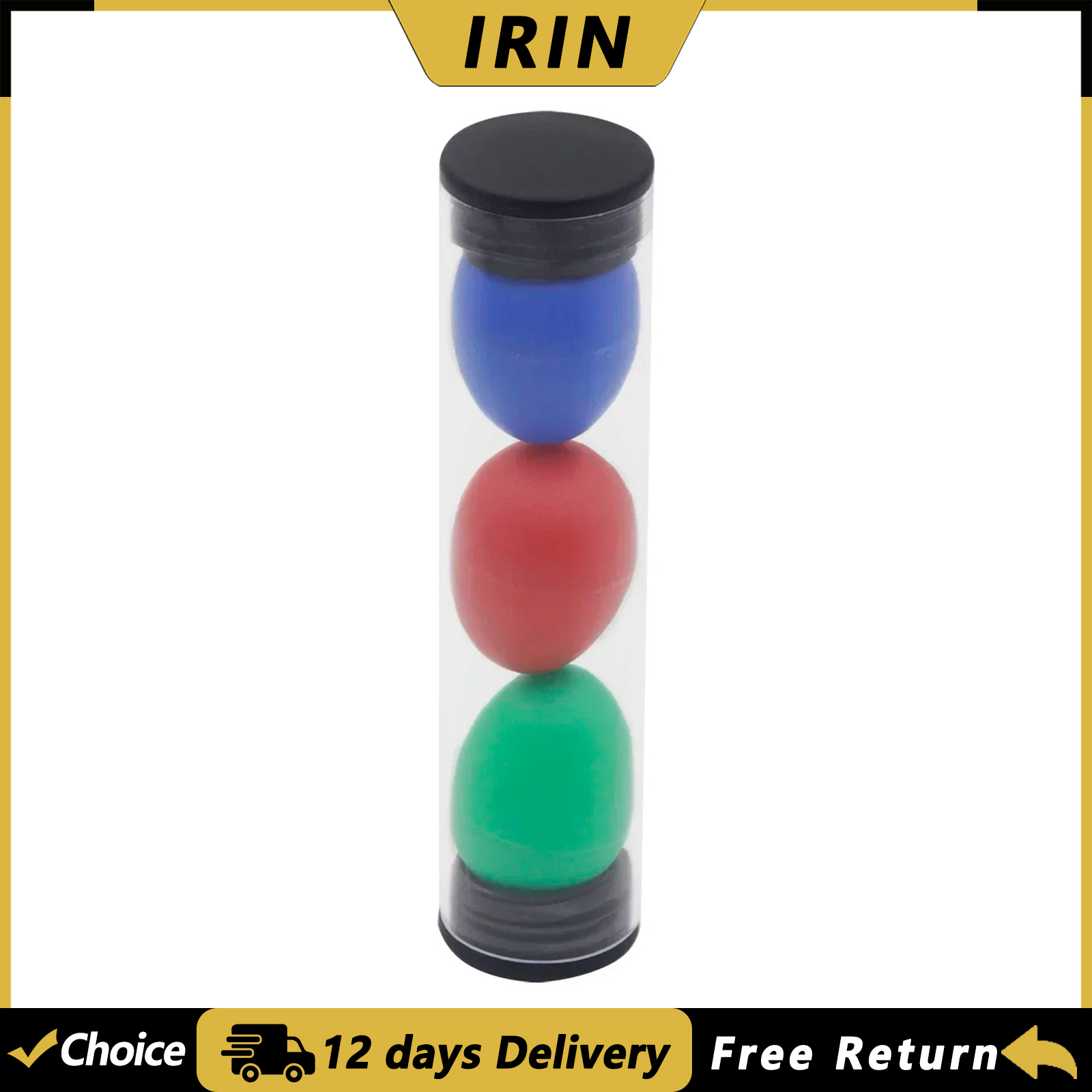 Musical Instrument Maraca - IRIN 3 stuks zandeieren Kleurrijk zandeieren
