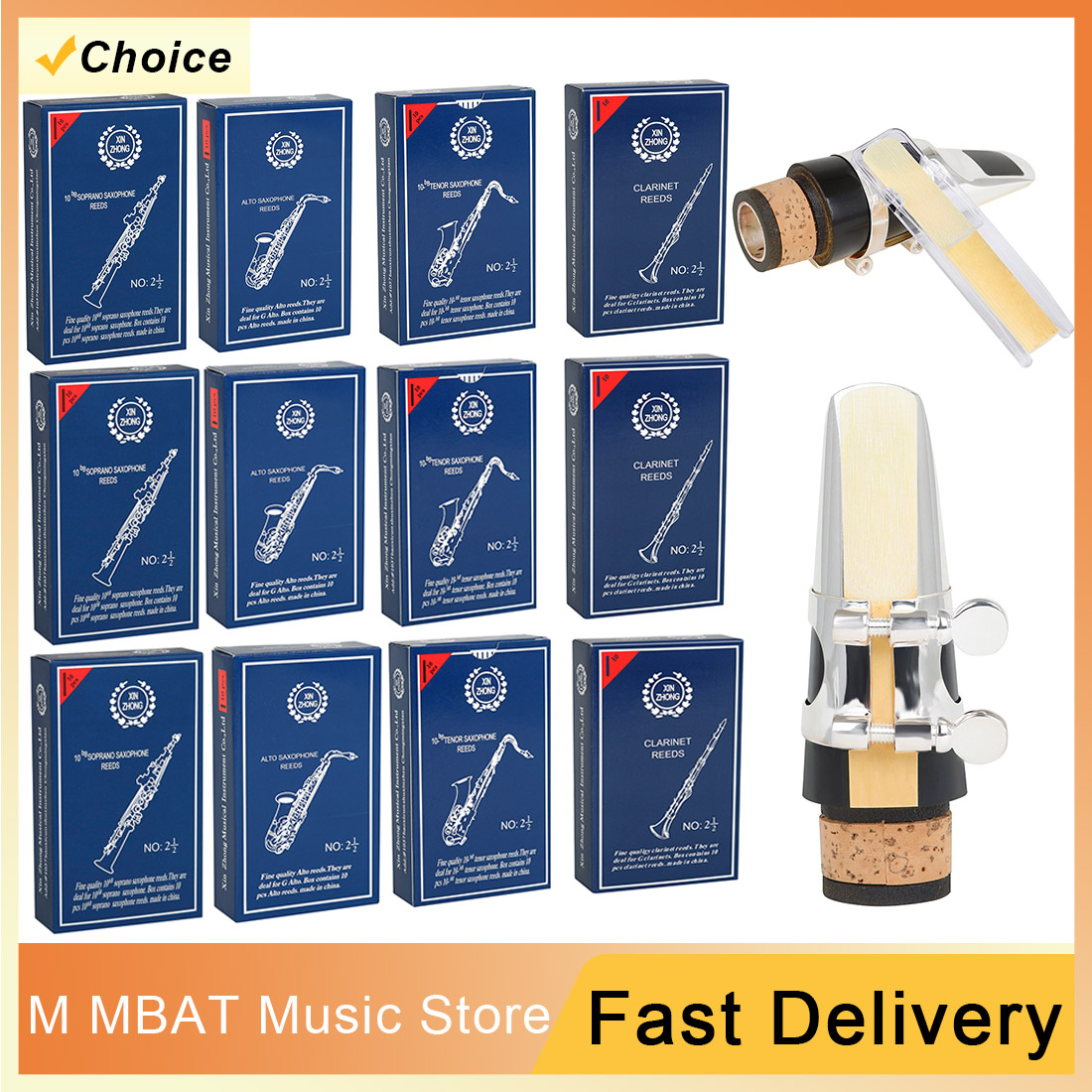 Musical Instrument Reed - 10/20Set 2.5 Sopraan/Alt/Tenor/Clarinet B Platte Saxofoon