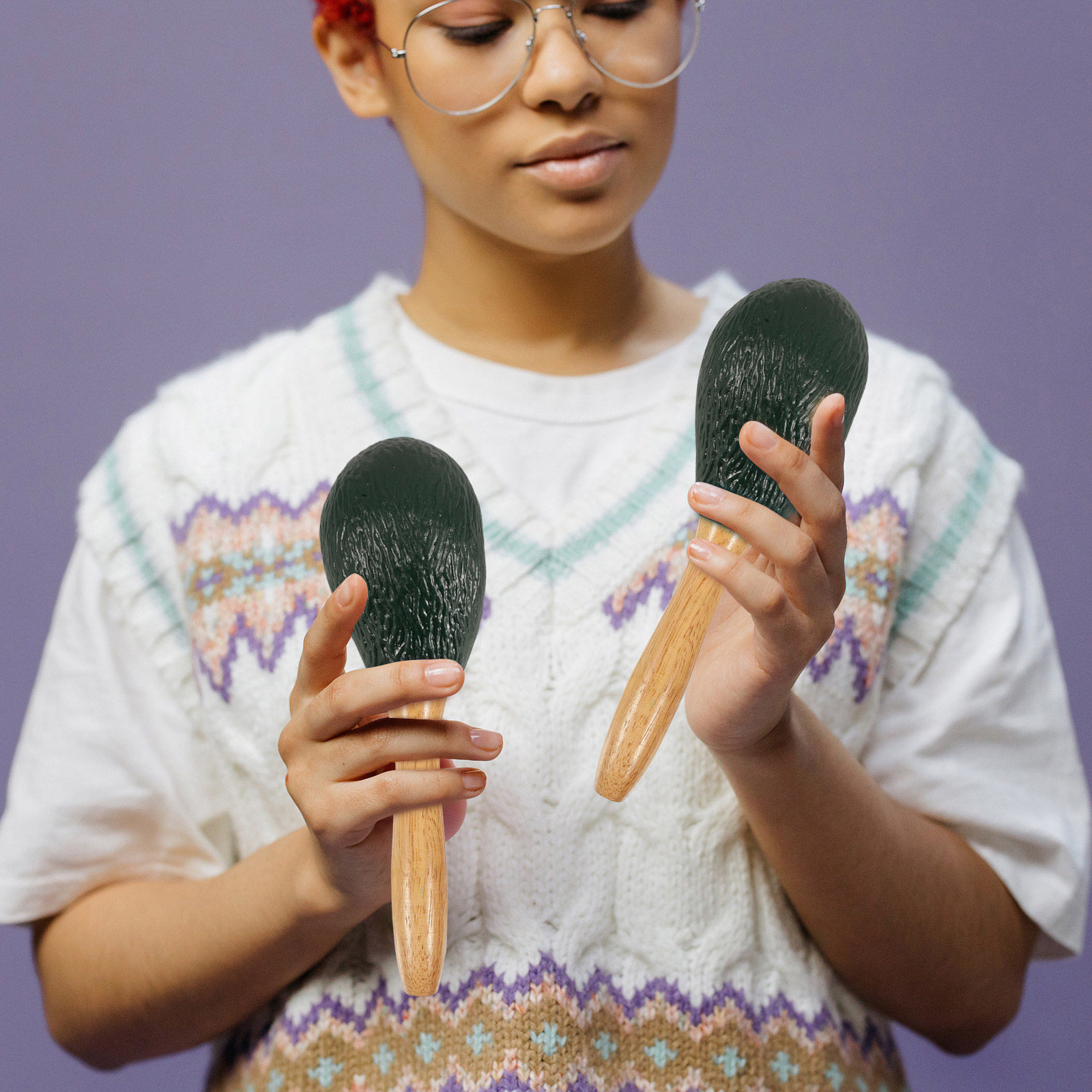 Fruit Shaker Maracas Avocado M - Musical Instrument Maraca recensie en prijs