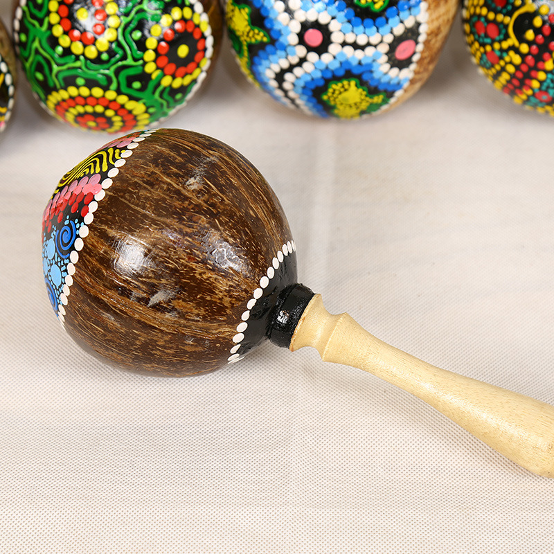 Geschilderde kokosnoot Maracas - Musical Instrument Maraca recensie en prijs